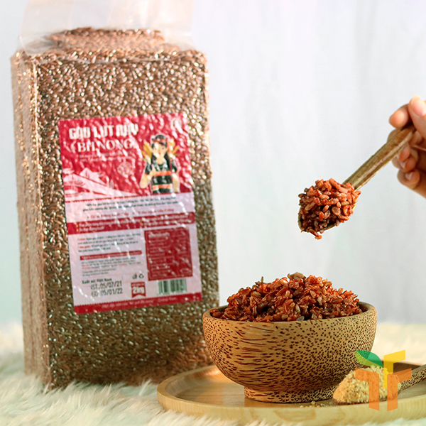 Gạo lứt rẫy Bhnong (hạt sống)