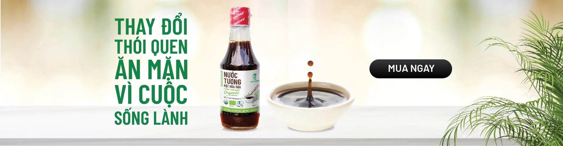 freSy with passion - Nước tương mật hoa dừa organic Sokfarm - Dòng nguyên bản