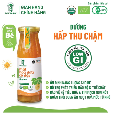 freSy with passion - Mật hoa dừa cô đặc organic Sokfarm cho bé
